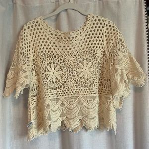 crochet top size M